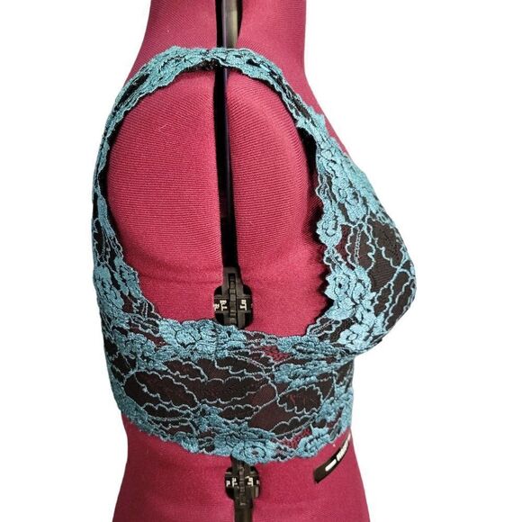 Rampage Lace Deep V Bralette (Size Large) - Picture 2 of 7